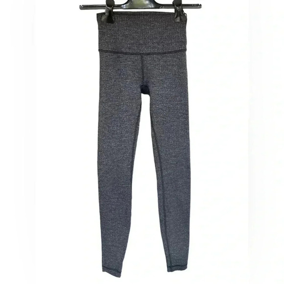 Lululemon Women's High-Rise Tight Knit Leggings Size 2 Gray - Picture 2 of 8